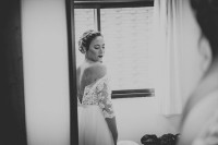 Novia en los preparativos